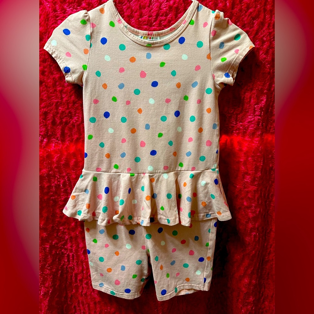 Dot dot smile polka dot pink romper